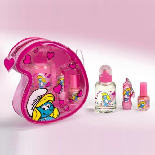 Disney I Puffi Eau De Toilette 50 Ml + Rossetto + Smalto + Borsetta KIT LN1152 1 Disney I Puffi Eau De Toilette 50 Ml + Rossetto + Smalto + Borsetta KIT LN1152