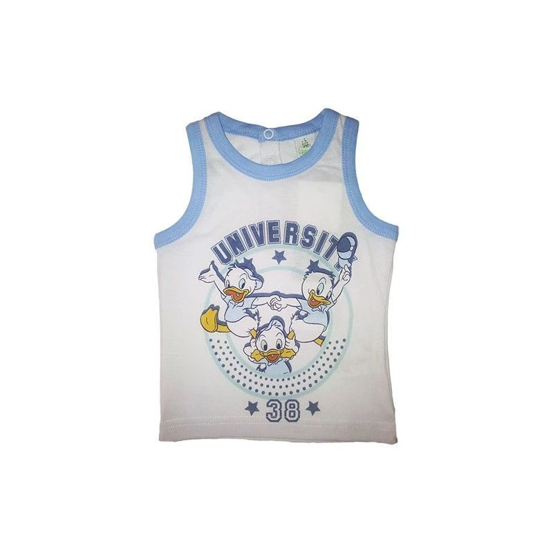 T-shirt Maglia Maglietta Senza Manica Bimbo Neonato Disney Baby Qui Quo Qua 24 M 1 T-shirt Maglia Maglietta Senza Manica Bimbo Neonato Disney Baby Qui Quo Qua 24 M