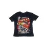 T-shirt Maglia Maglietta Bimbo Bambino Disney Cars Blu 8A