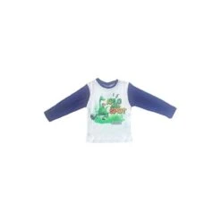 T-shirt Maglia Maglietta Bimbo Bambino The Good Dinosaur Disney Blu 5A