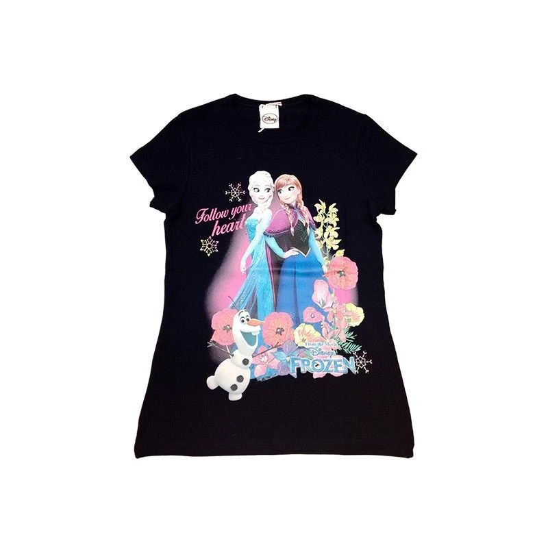 T-shirt Maglia Maglietta Cotone Bielastico Bimba Bambina Disney Frozen Blu 8A 1 T-shirt Maglia Maglietta Cotone Bielastico Bimba Bambina Disney Frozen Blu 8A