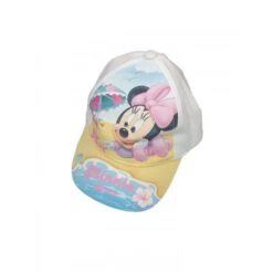 Cappello Berretto Bimba Neonato Disney Baby Minnie Mouse Bianco Tg 48
