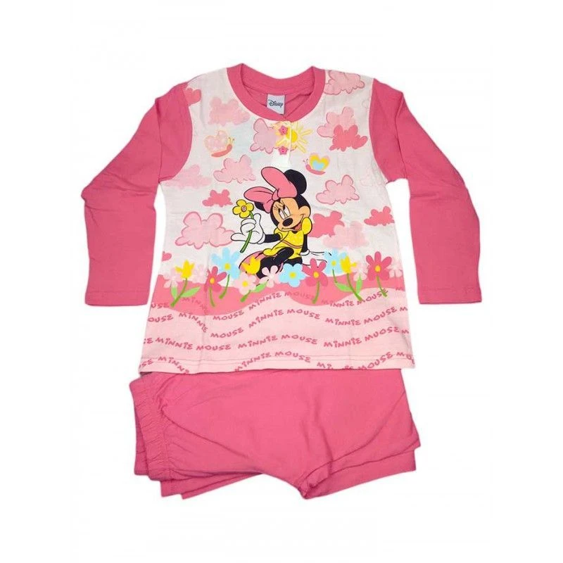Pigiama Maglia Maglietta Pantalone Bimba Bambina Disney Minnie Bianco Rosa Fucsia 10A 1 Pigiama Maglia Maglietta Pantalone Bimba Bambina Disney Minnie Bianco Rosa Fucsia 10A