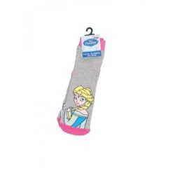 Calza Corta Calzino Antiscivolo Bimba Bambina Disney Frozen Grigio 31-34