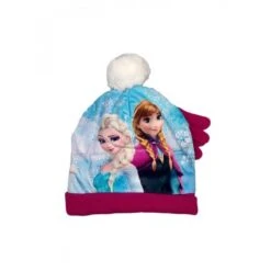 Disney Baby Set 2pz Cappello Cappellino Pon Pon Guanti Bimba Bambina Disney Frozen Prugna Tg 54