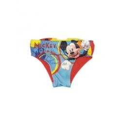 Costumino Costume Da Bagno Slip Bimbo Bambino Disney Mickey Rosso 2A