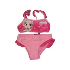 Costumino Costume Da Bagno 2 Pezzi Bikini Bimba Bambina Disney Frozen Rosa 5A