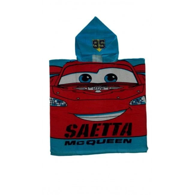Poncho Accappatoio Telo Mare Bimbo Spugna Disney Cars TU 1 Poncho Accappatoio Telo Mare Bimbo Spugna Disney Cars TU