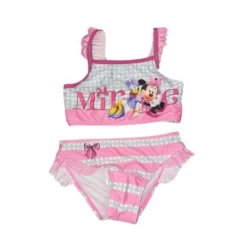 Costumino Costume Da Bagno 2 Pezzi Bimba Bambina Disney Minnie E Paperina 5A