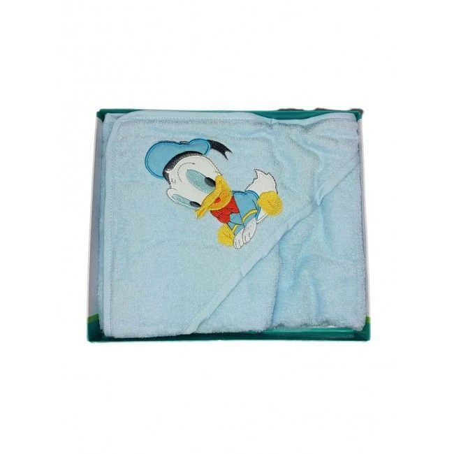 Accappatoio Triangolo Bimbo Neonato Spugna Paperino Disney Baby Cielo TU 1 Accappatoio Triangolo Bimbo Neonato Spugna Paperino Disney Baby Cielo TU