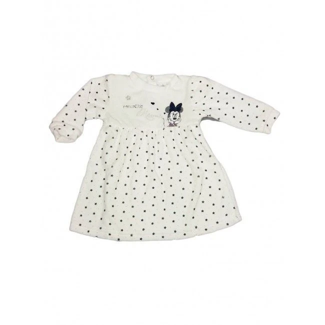 Vestito Vestitino Abito Ciniglia Bimba Neonato Disney Baby Minnie Panna 9 M 1 Vestito Vestitino Abito Ciniglia Bimba Neonato Disney Baby Minnie Panna 9 M