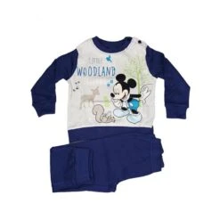 Pigiama Maglia Maglietta Pantalone Bimbo Neonato Disney Baby Mickey Blu 12 M