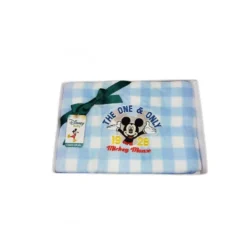 Copertina Coperta Pile Culla Carrozzina Bimbo Neonato Disney Baby Mckey Bianco Cielo TU