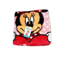 Baby Sacco Copertina Coperta Pile Disney Baby Minnie Culla Carrozzina Bimba Neonato Rosa TU