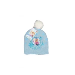 Cappello Cappellino Pon Pon Bimba Bambina Disney Frozen Cielo Tg 52