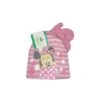 Set 2pezzi Cappello Cappellino Muffole Guanti Bimba Bambina Disney Baby Minnie Rosa Tg 50