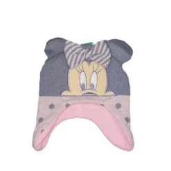Cappello Paraorecchie Pon Pon Bimba Bambina Disney Minnie Glicine Tg 50