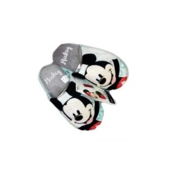 Pantofola Bimbo Bambino Disney Mickey Verde Acqua Tg. 28/29