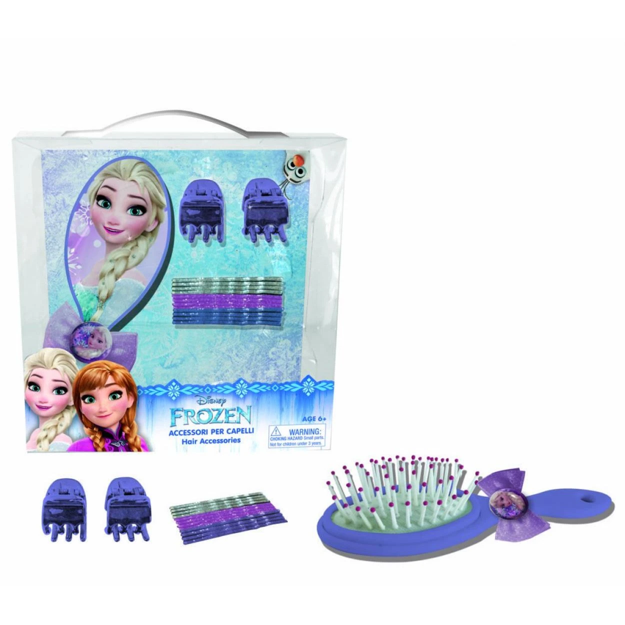 Disney Frozen Set Spazzola E Accessori Per Capelli Bambina 1 Disney Frozen Set Spazzola E Accessori Per Capelli Bambina