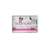 Completo 3pz Culla Carrozzina Bimba Neonato Lenzuolo Stampa Minnie Disney Baby Bianco Fucsia TU