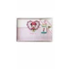 Completo 3pz Culla Carrozzina Bimba Neonato Lenzuolo Stampa Minnie Disney Baby Bianco Rosa TU